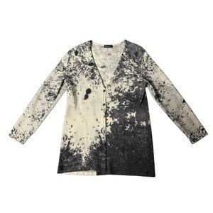 Roberto Cavalli Monochrome Abstract leopard Cardigan